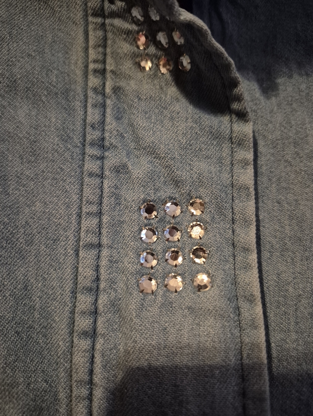 Vintage Mari-Lyn Light Blue Denim Bomber Jacket USA - Picture 3 of 11